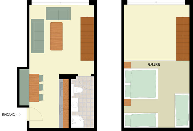 Ferienwohnung 6 mit Küche